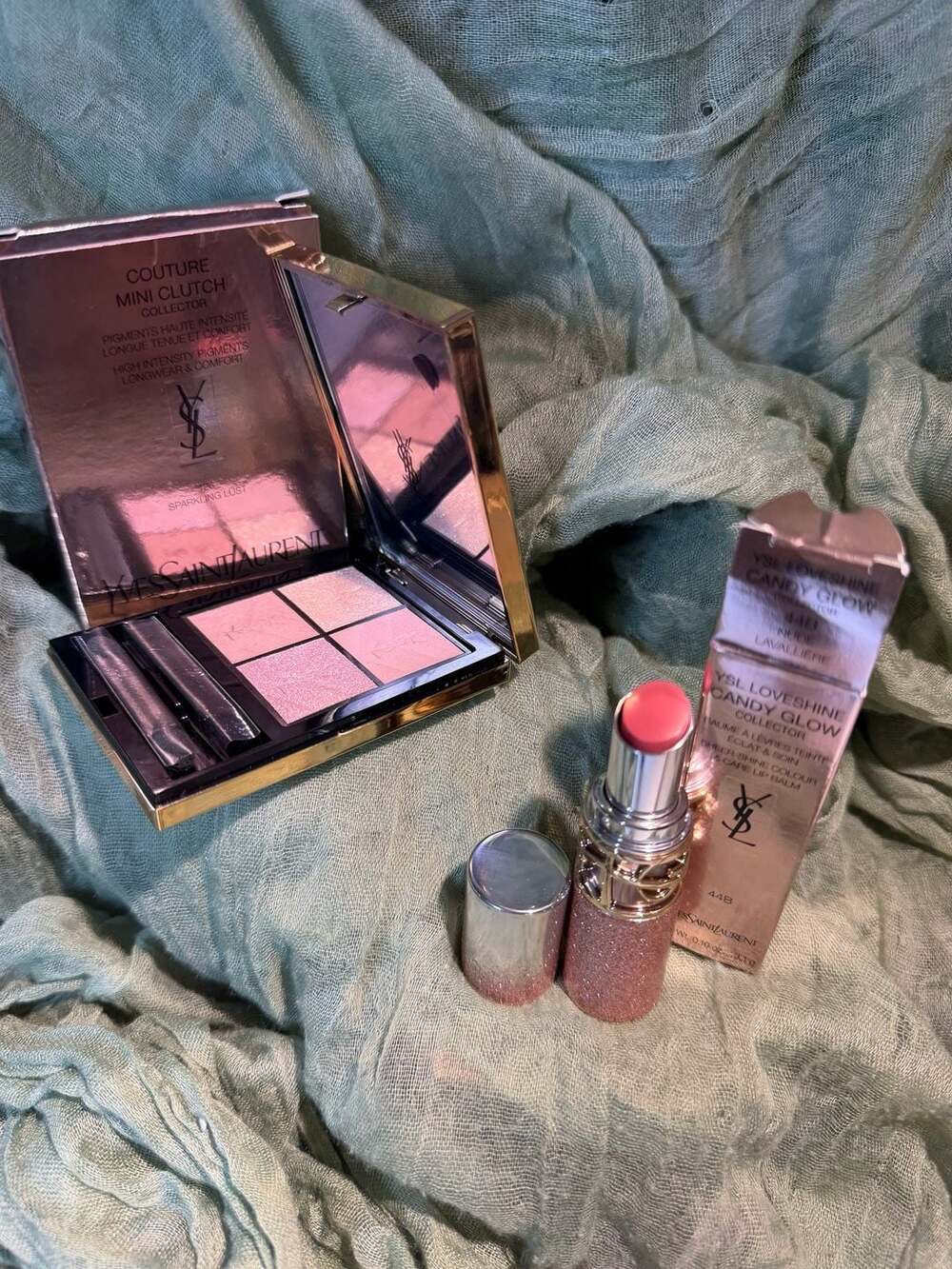 YSL Eyeshadow Palette Sparkling Lust & Candy Glow Nude Lavalliere Collector Limi